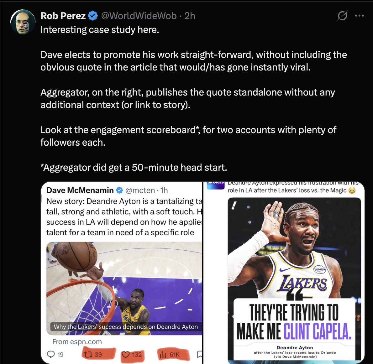 Aggregators in sports media